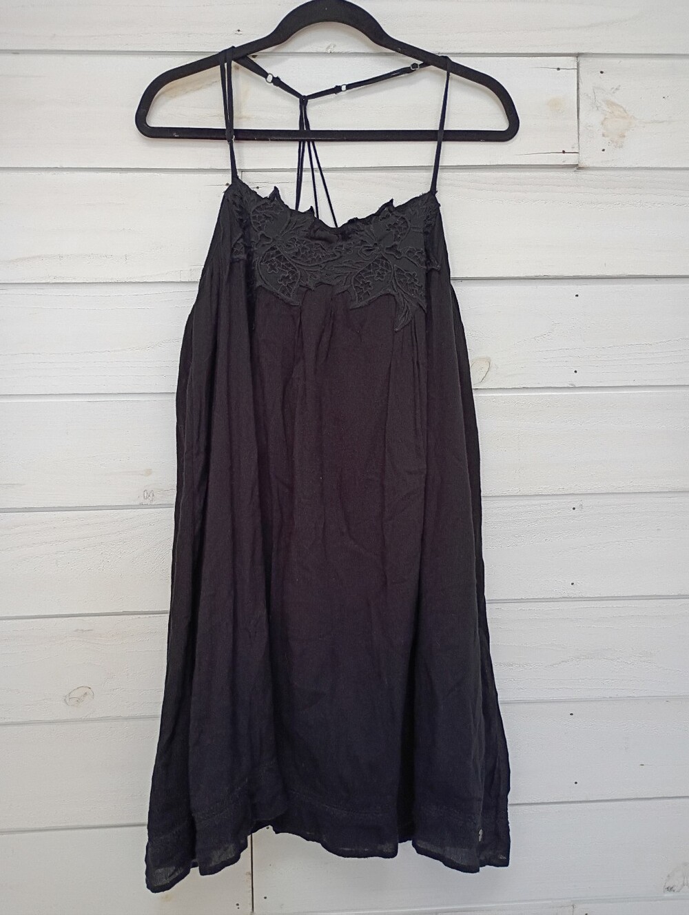 Roxy Black Adjustable Strappy Dress Large - NWT